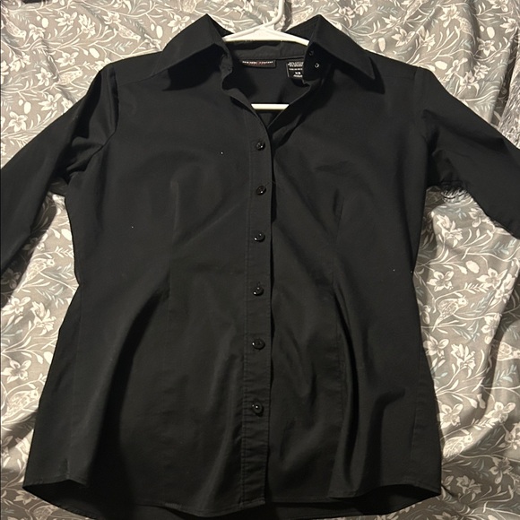 New York & Company Black Button Down Shirt - Picture 3 of 5